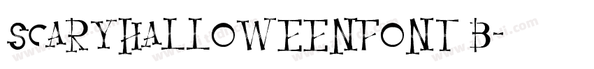 ScaryHalloweenFont B字体转换